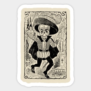 The skeleton of Don Juan Tenorio Sticker